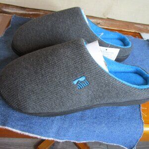 Slip on slippers, Velour two tone memory foam, RockDove Men's medium US 9-10